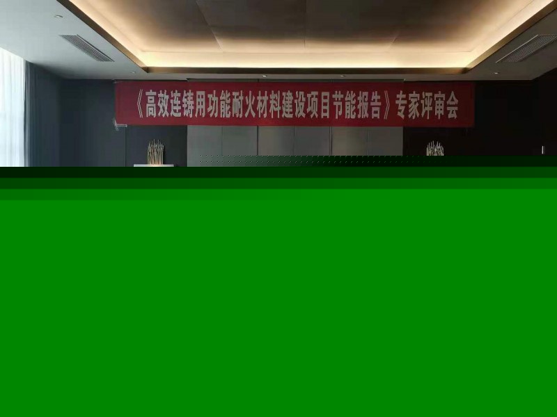 我司参加高效耐火材料节能报告评审会